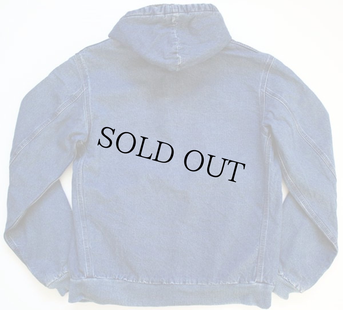 画像2: 80s USA製 carharttカーハート チェックライナー デニム アクティブジャケット パーカー ボーイズXL (2)