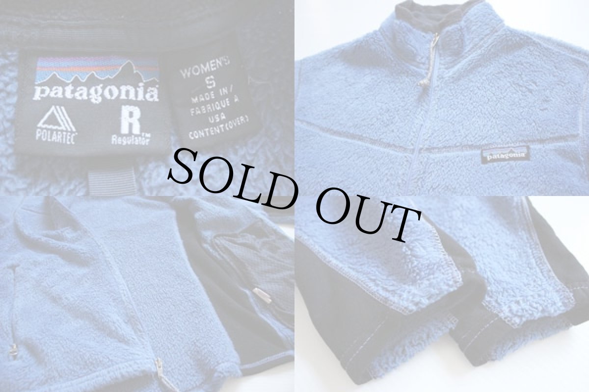 画像3: 00s USA製 patagoniaパタゴニア R2 POLARTEC フリースジャケット W-S (3)