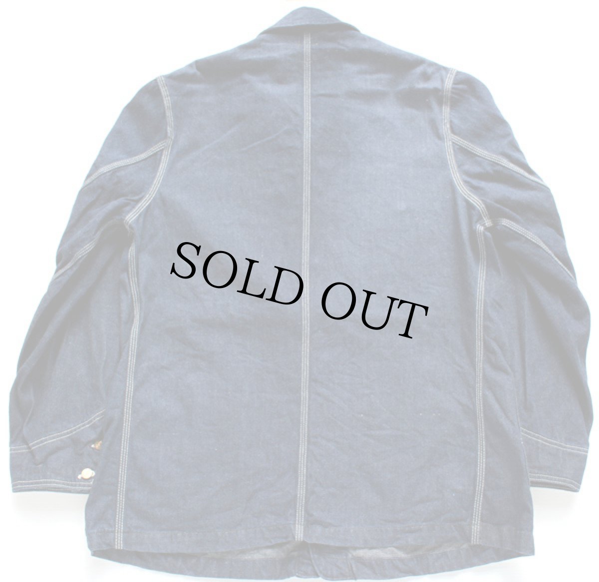 画像2: 60s USA製 Leeリー 91-J JELT DENIMジェルトデニム カバーオール 44R (2)