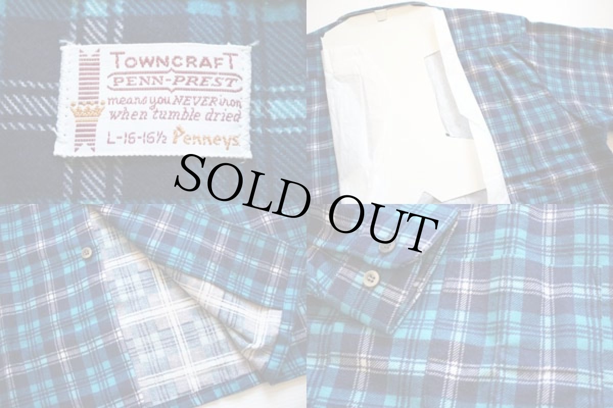 画像3: デッドストック★60s Penneys TOWNCRAFT プリントネルシャツ L (3)