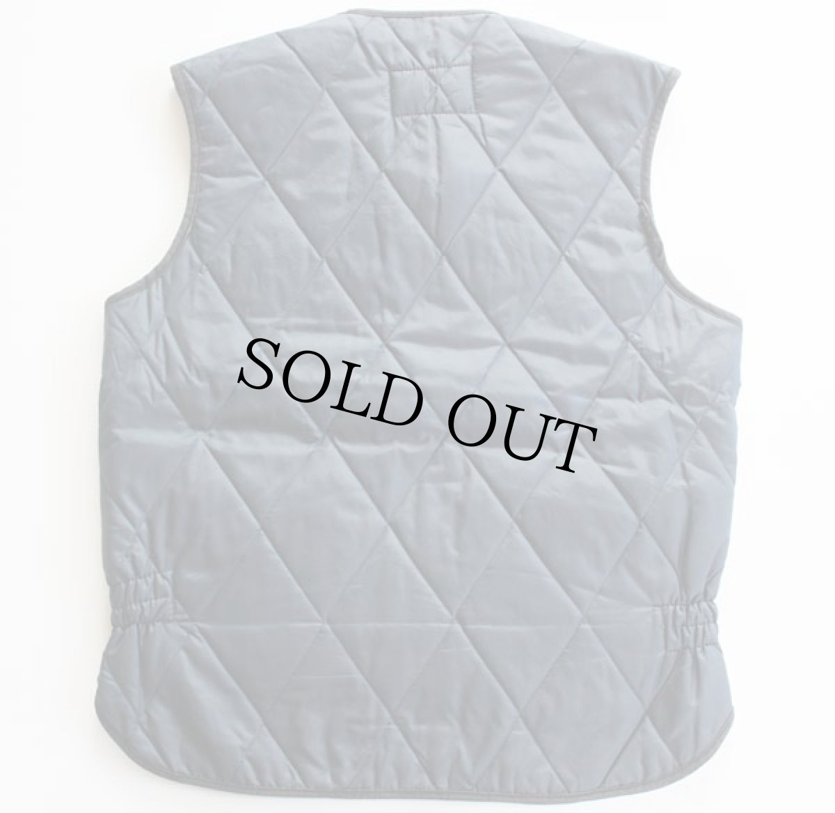 画像2: 70s USA製 LeeリーOuterwear ナイロン キルティング ライナーベスト 紺 (2)