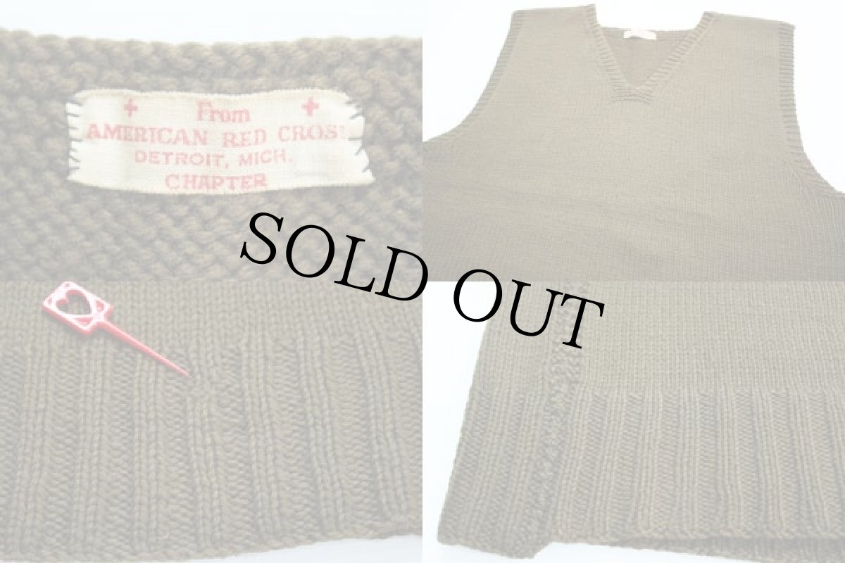 画像3: WW2 AMERICAN RED CROSS ニットベスト (3)
