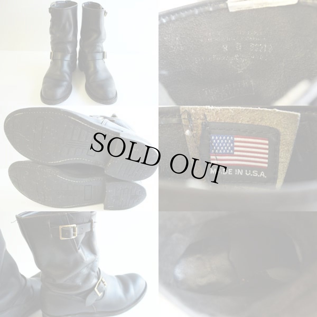 画像3: 90s USA製 UNKNOWN PT91 エンジニアブーツ 黒 9 D (3)