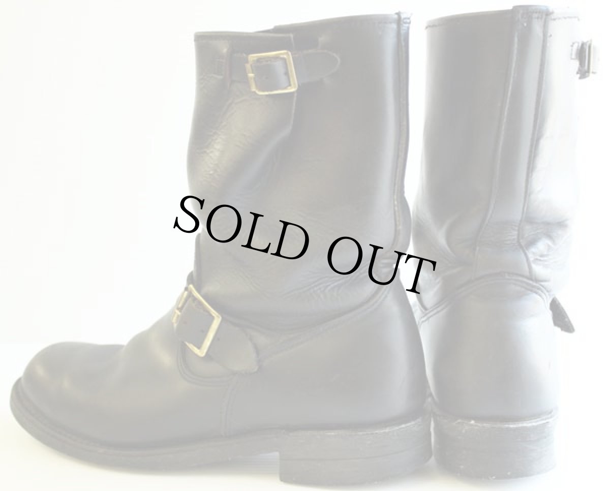 画像2: 90s USA製 UNKNOWN PT91 エンジニアブーツ 黒 9 D (2)