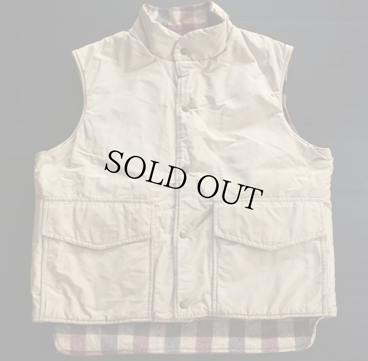 画像2: 70s Woolrichウールリッチ リバーシブルベスト L (2)