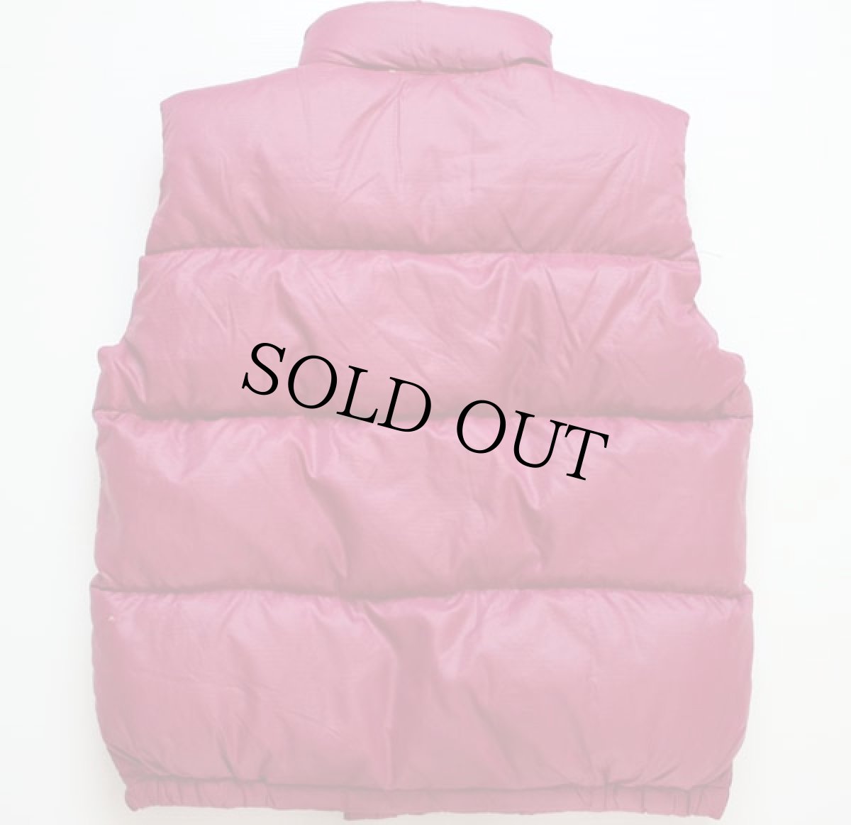 画像2: 70s THE NORTH FACEノースフェイス 茶タグ ダウンベスト 赤紫 M (2)