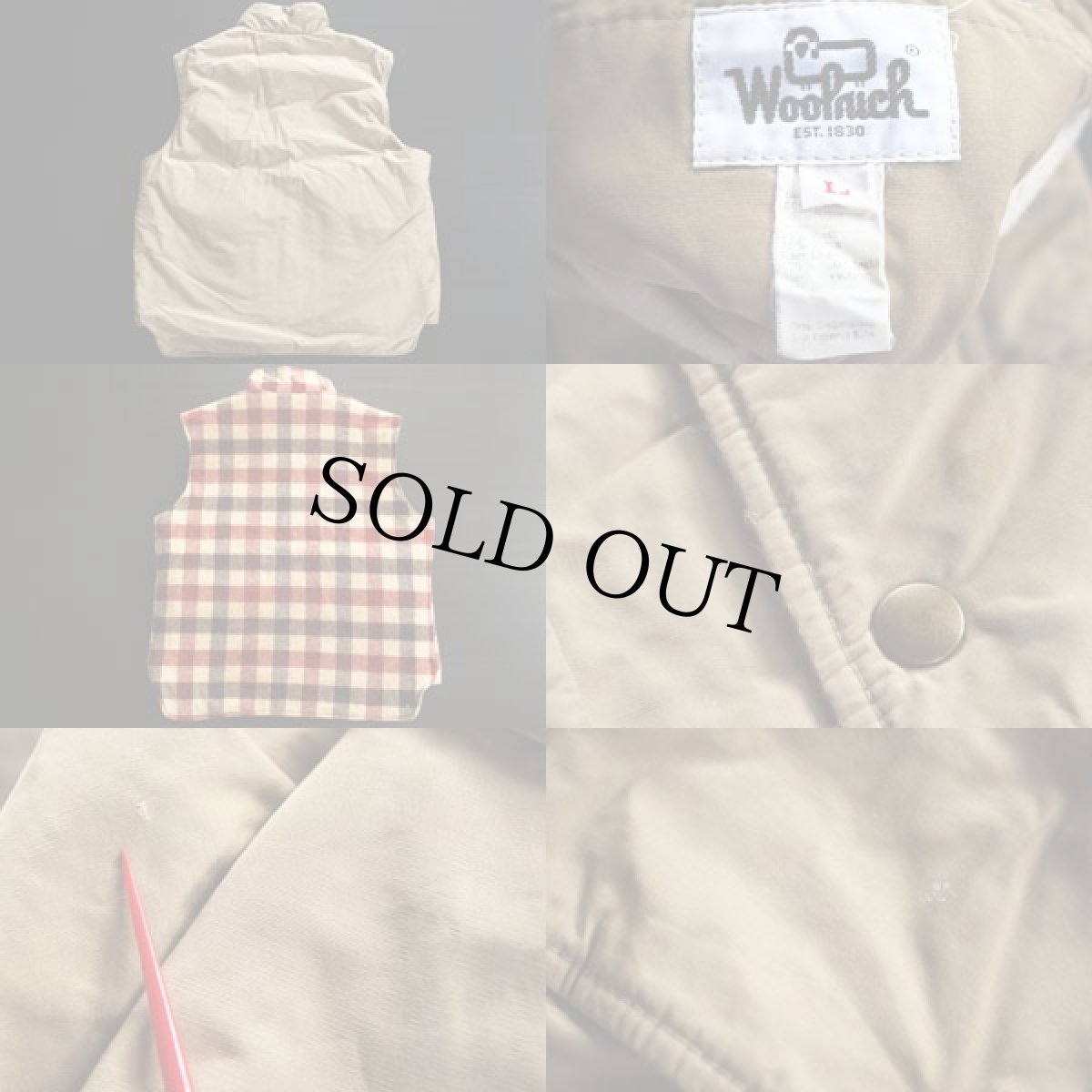 画像3: 70s Woolrichウールリッチ リバーシブルベスト L (3)