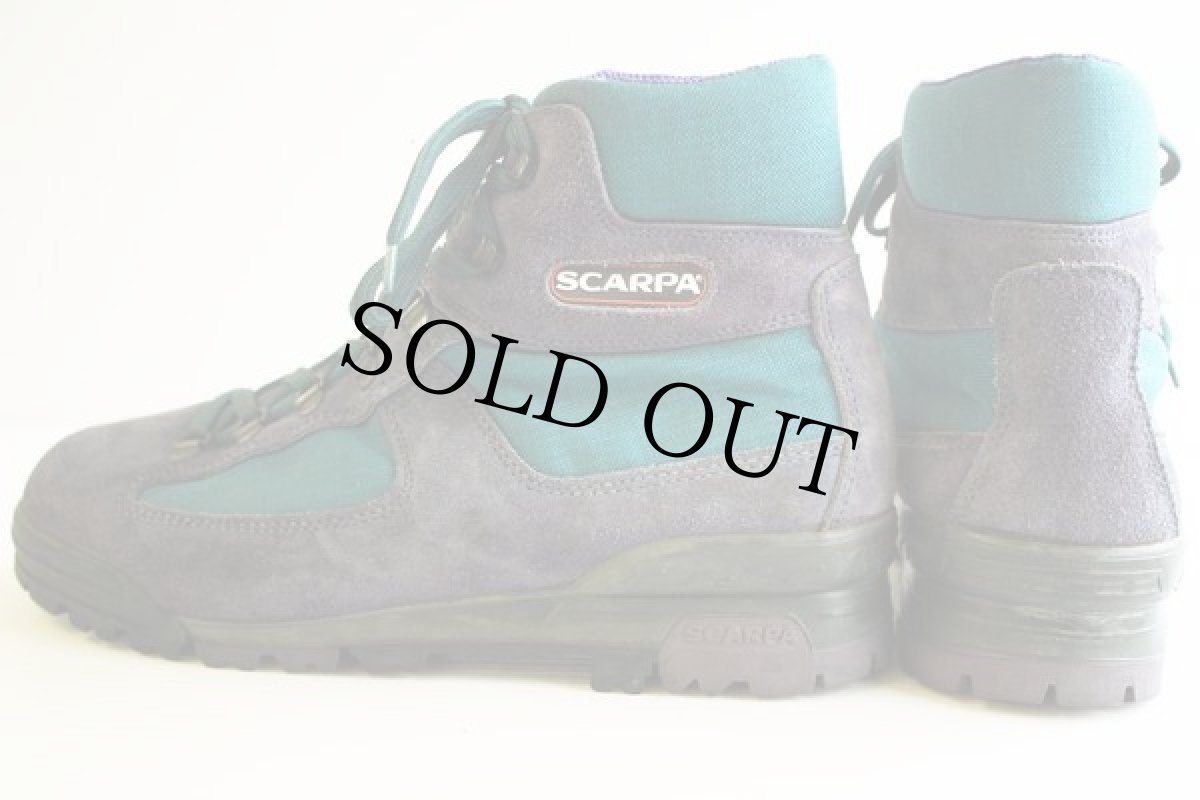 画像2: イタリア製 SCARPA スカルパ スエード トレッキングブーツ (2)