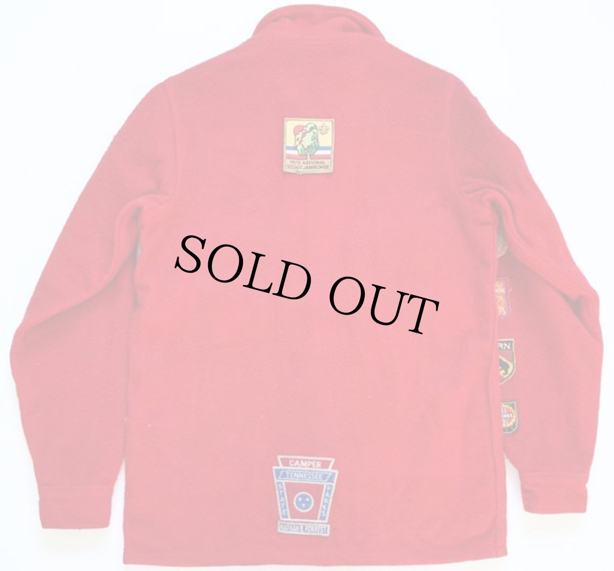 画像2: 50s BSA ボーイスカウト パッチ付き ウールジャケット 赤 (2)