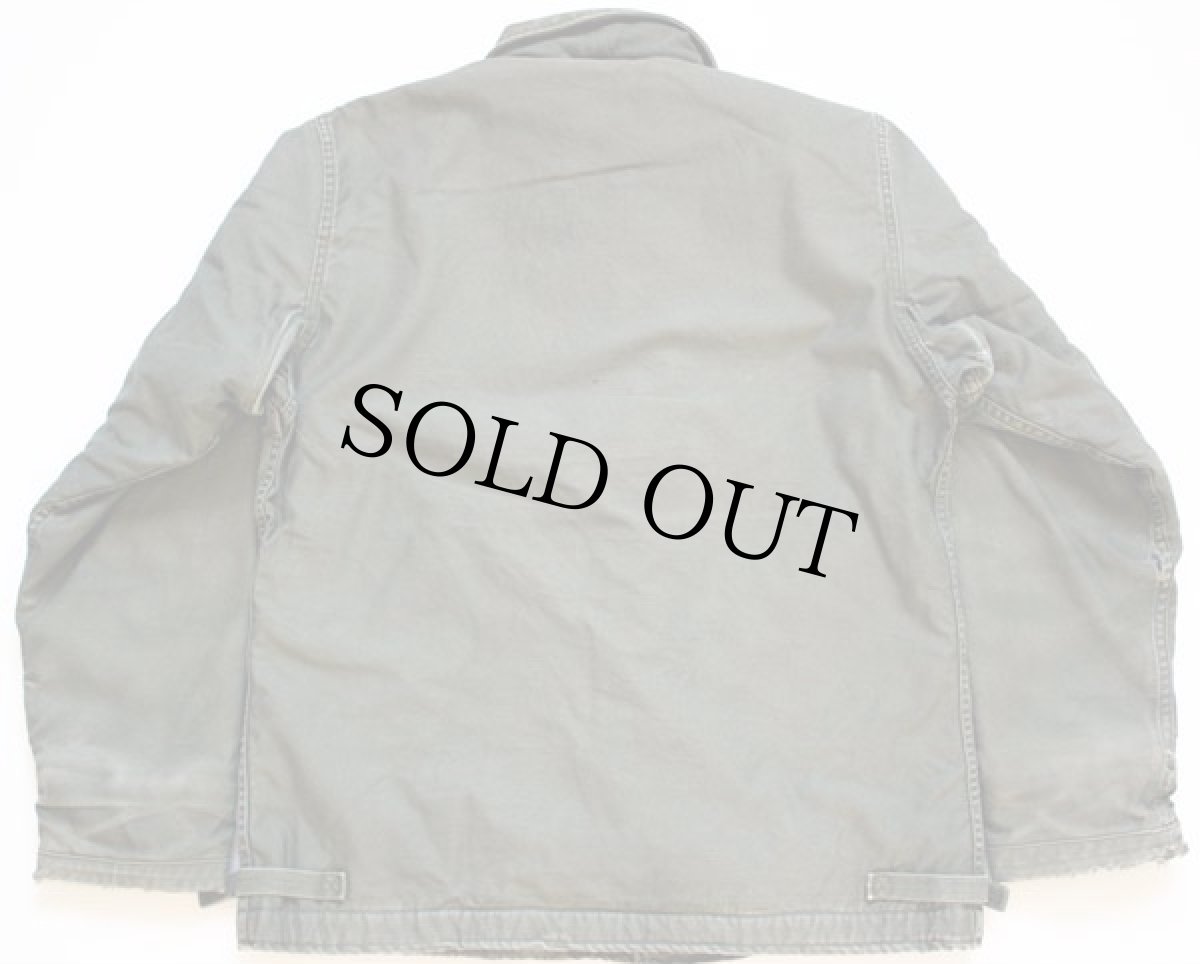 画像2: 60s 米軍 U.S.NAVY A-2 ステンシル デッキジャケット 初期型 ボロ M (2)