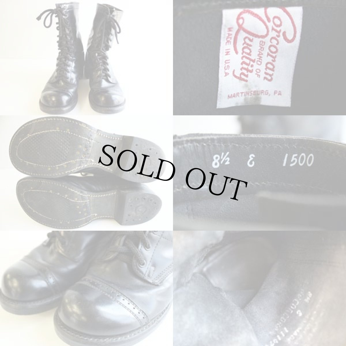 画像3: USA製 米軍 Corcoranコーコラン ジャンプブーツ 8.5 (3)