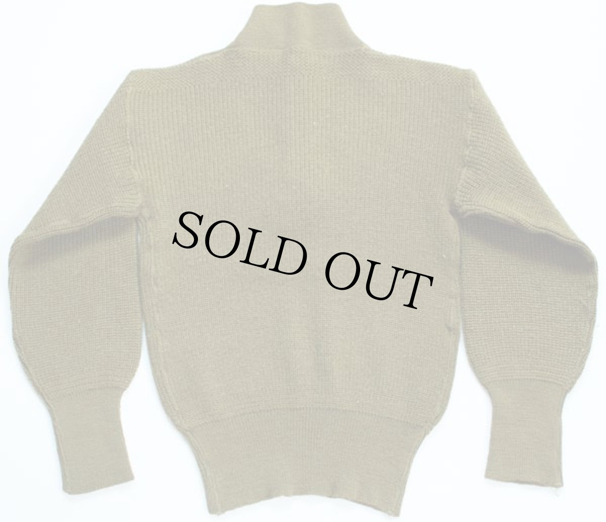 画像2: 40s 米軍 U.S.ARMY 5ボタン ハイネック ウールニット セーター (2)