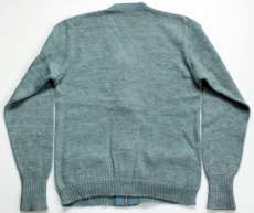 画像2: 40s Boston Store ウールニット ジップ カーディガン 40 (2)