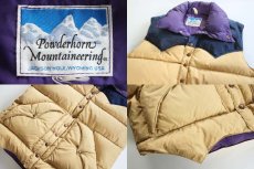 画像3: 80s Powderhorn Mountaineeringパウダーホーン ツートン ヨーク切り替え ダウンベスト (3)