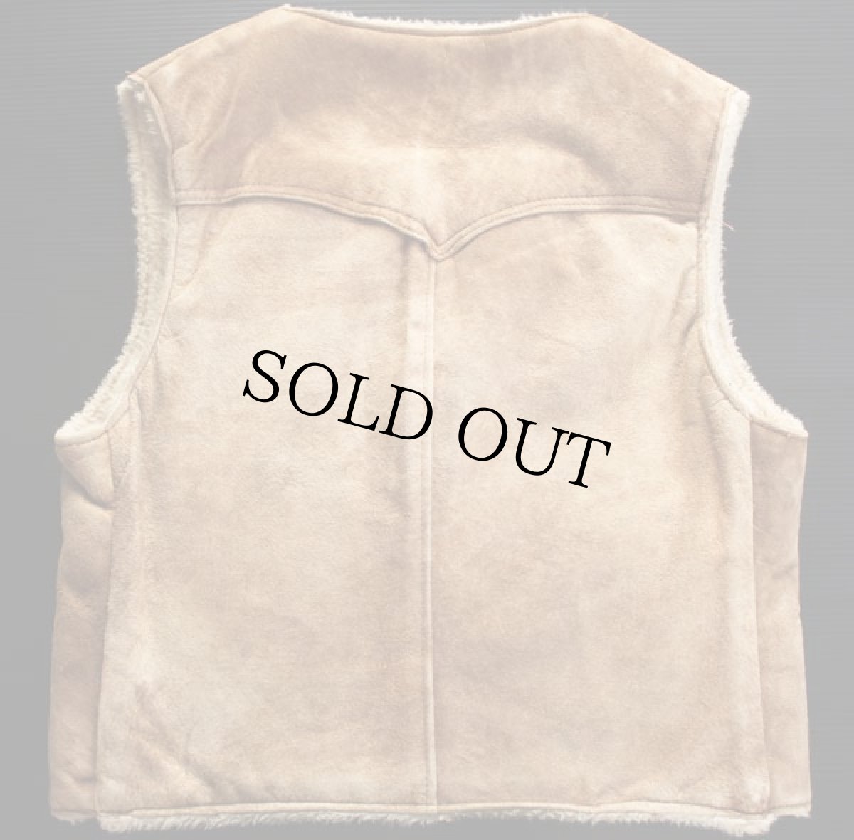 画像2: USA製 Schottショット リアル ムートンベスト 42 (2)