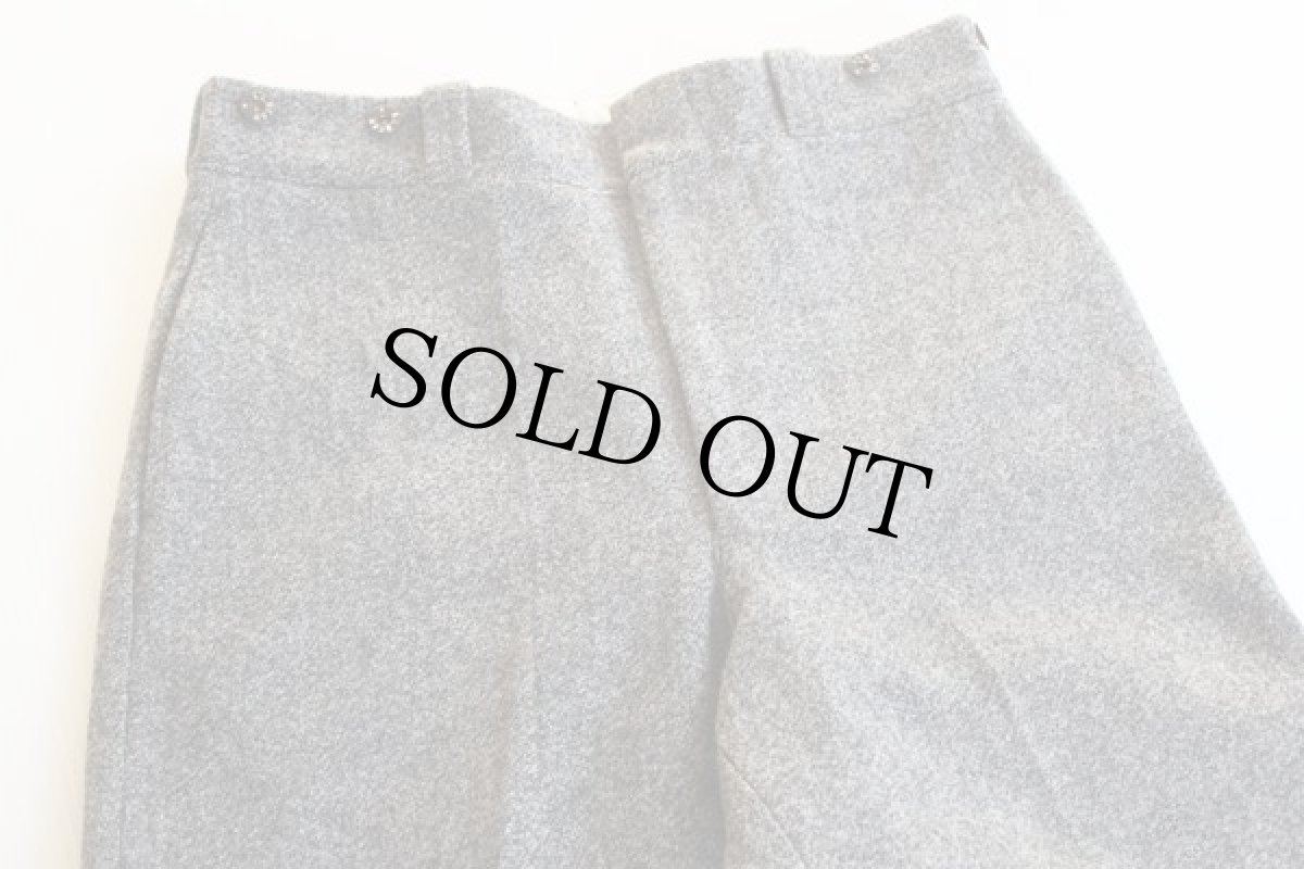 画像2: 70s L.L.Bean 筆記体タグ ウールパンツ ごま塩 w32 (2)