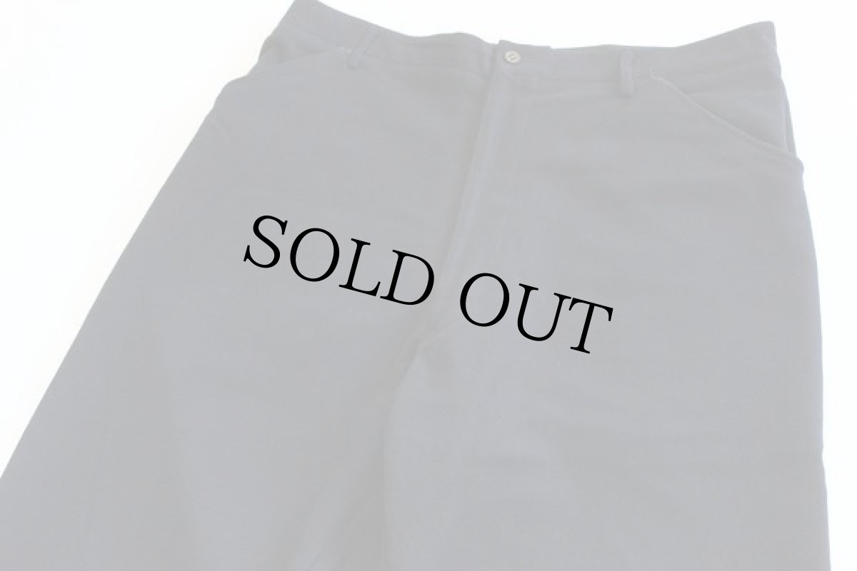 画像2: 50s 米軍 U.S.NAVY NAVAL メルトン ウール セーラーパンツ 濃紺 38L (2)