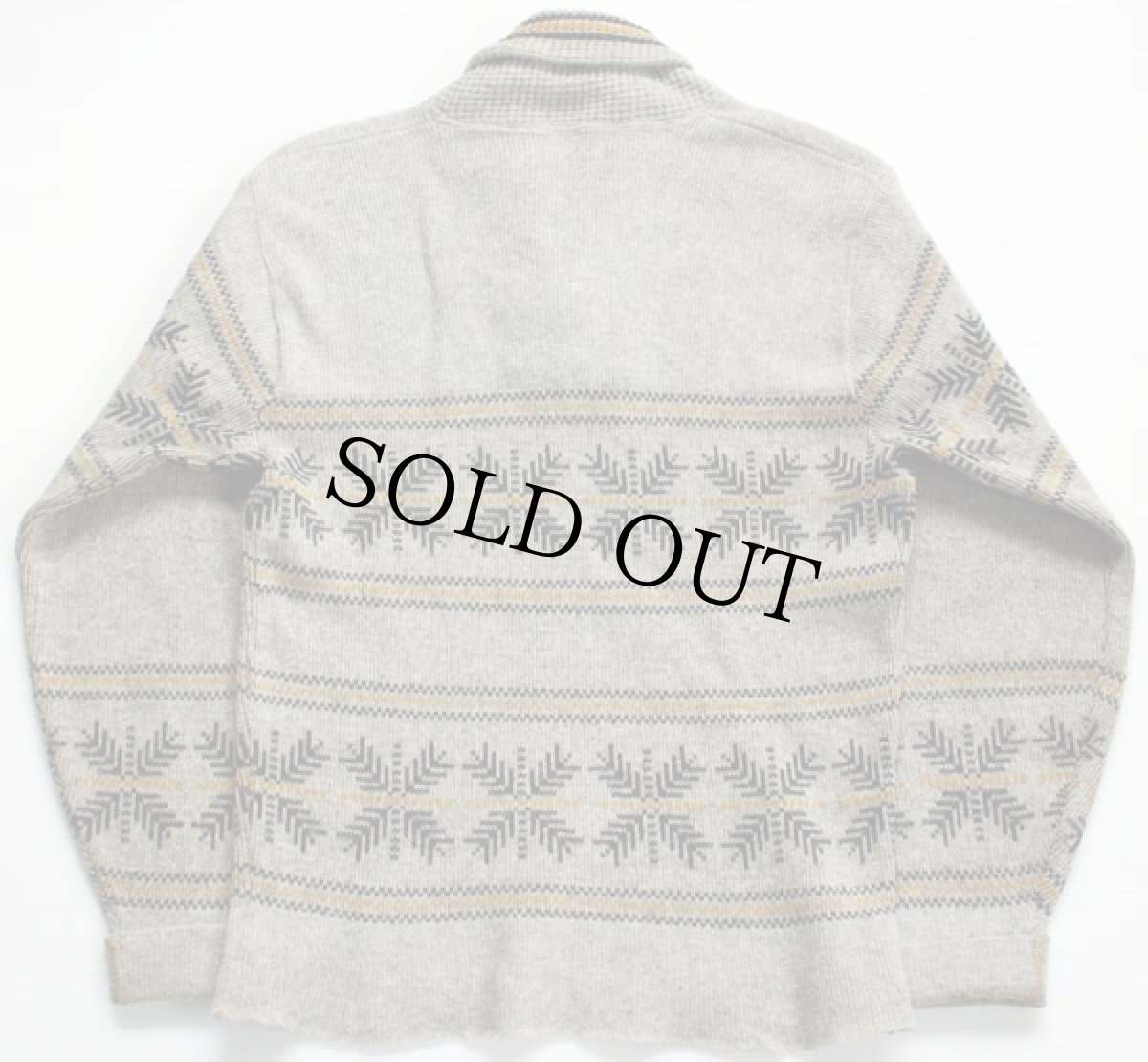 画像2: 60s SEARS PILGRIMピルグリム 雪柄 ショールカラー ニットセーター (2)