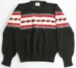 50s CAMPUS 雪柄 ウールニット セーター 黒 - Sixpacjoe Web Shop