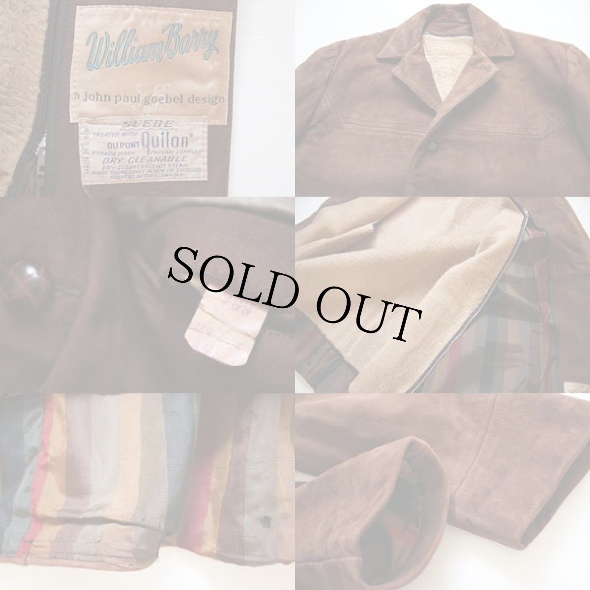 画像3: 50s William Barry ボアライナー スエードコート (3)