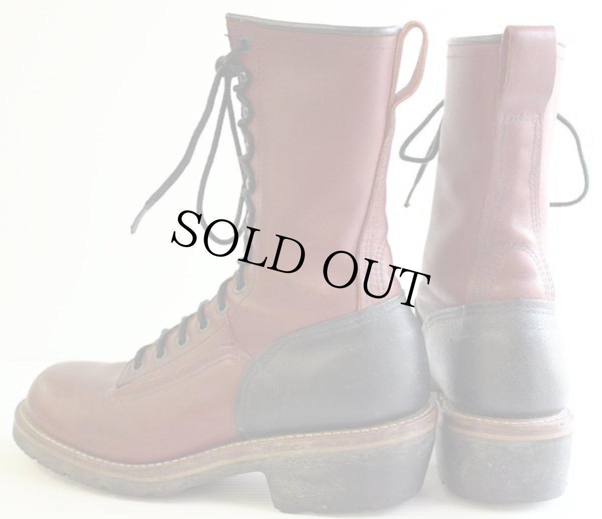 画像2: 90s USA製 REDWINGレッドウイング 921 ラインマンブーツ 赤茶 7D (2)