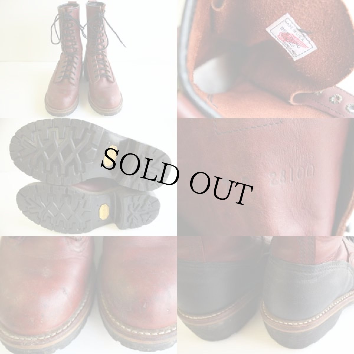 画像3: 90s USA製 REDWINGレッドウイング 921 ラインマンブーツ 赤茶 7D (3)