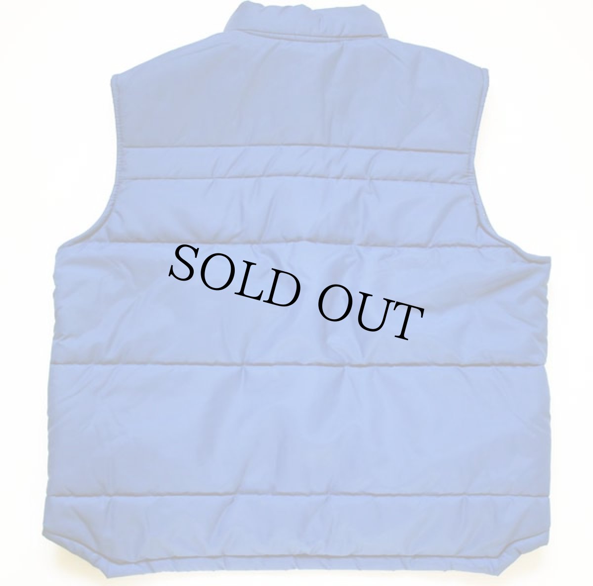 画像2: 70s Swingster GOODYEAR パッチ付き 中綿入り レーシングベスト 青 L (2)