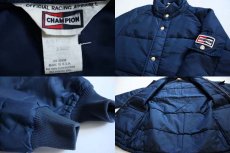 画像3: 70s CHAMPION SPARK PLUG チャンピオン プラグ ナイロン レーシングジャケット 紺 XS (3)
