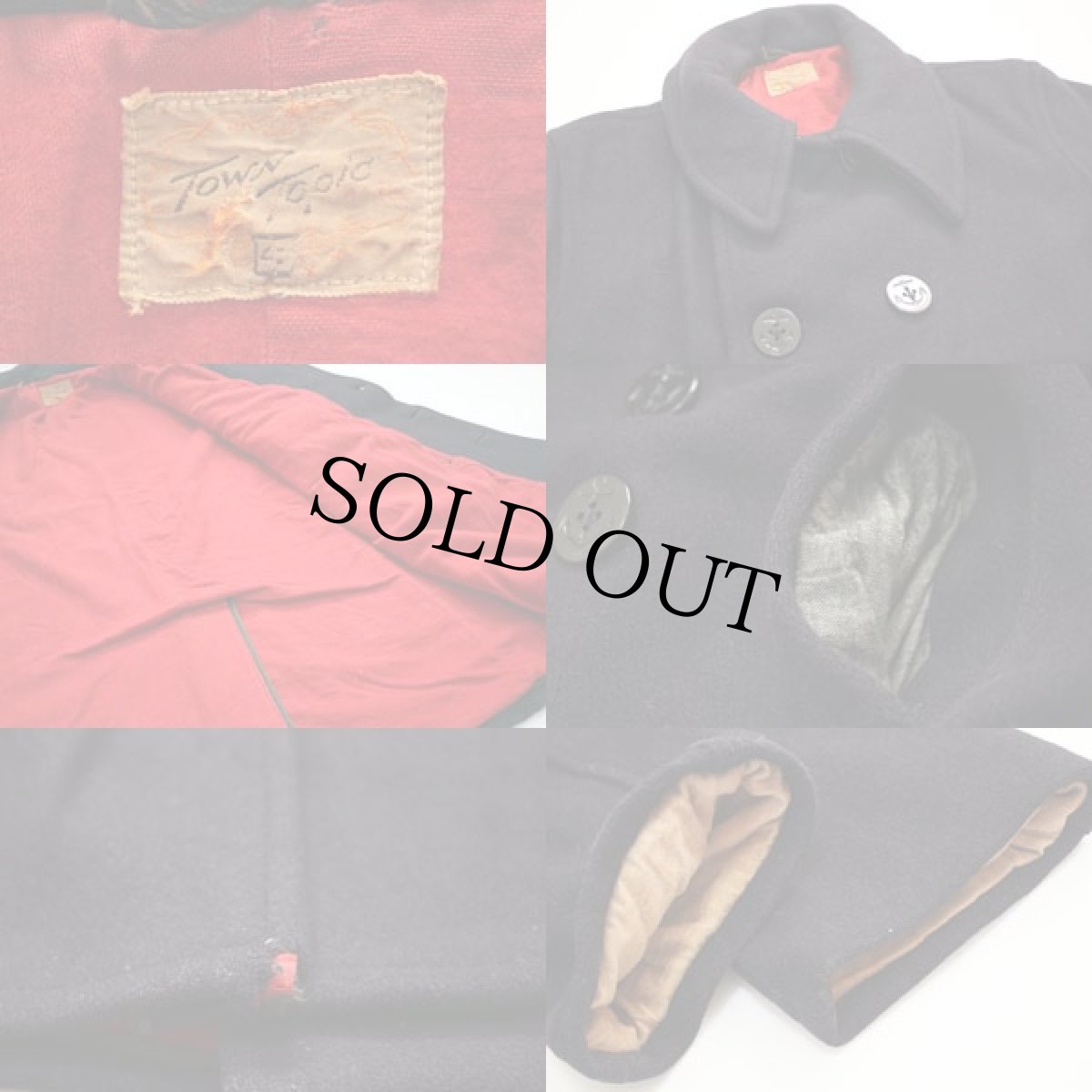 画像3: 50s TownTopic 10ボタン ピーコート (3)