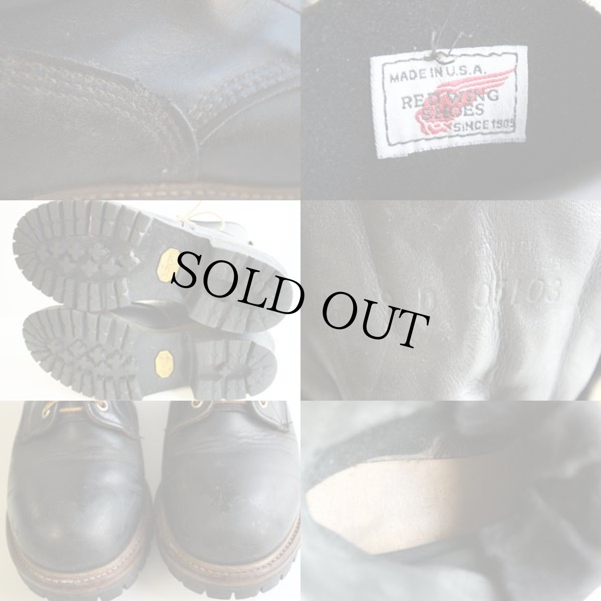 画像3: 90's USA製 REDWINGレッドウイング 699 ロガーブーツ9D 黒 (3)