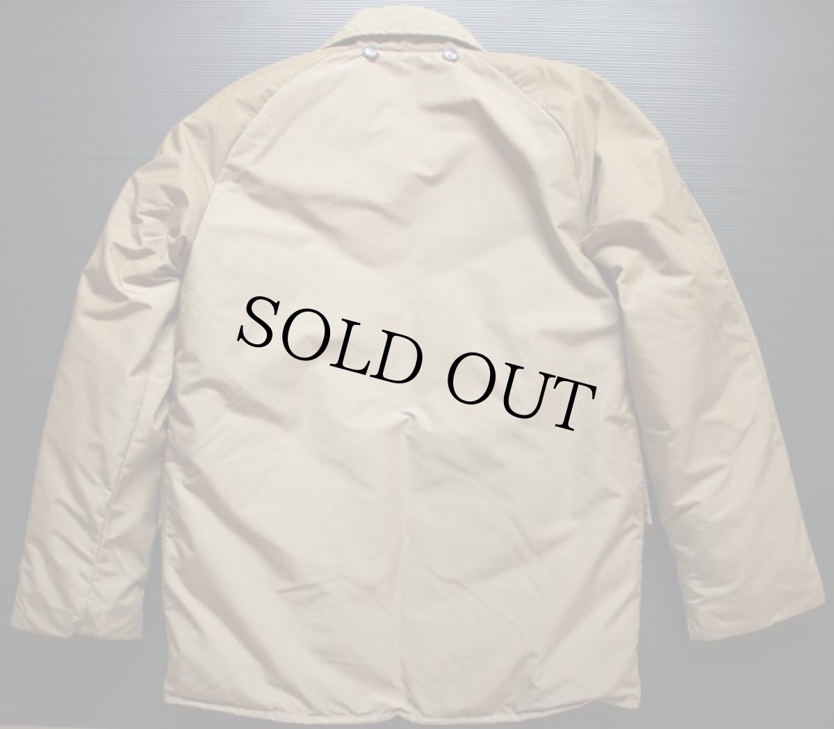 画像2: デッドストック★70s EddieBauerエディーバウアー フード付き ダウンジャケット カーキ S★パーカー (2)