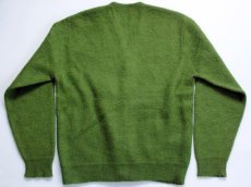 画像2: 70s Sears KINGS ROAD モヘヤ ニット カーディガン 緑 L (2)