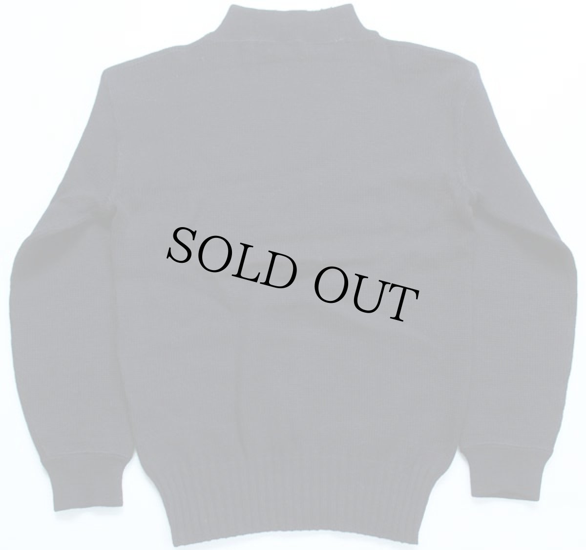 画像2: 40s 米軍 U.S.NAVY ハイネック ウールニット ゴブセーター (2)