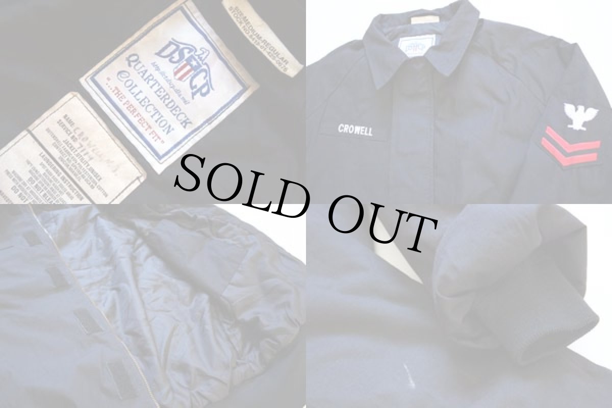 画像3: 00 米軍 U.S.NAVY ユーティリティジャケット 黒 M-R (3)