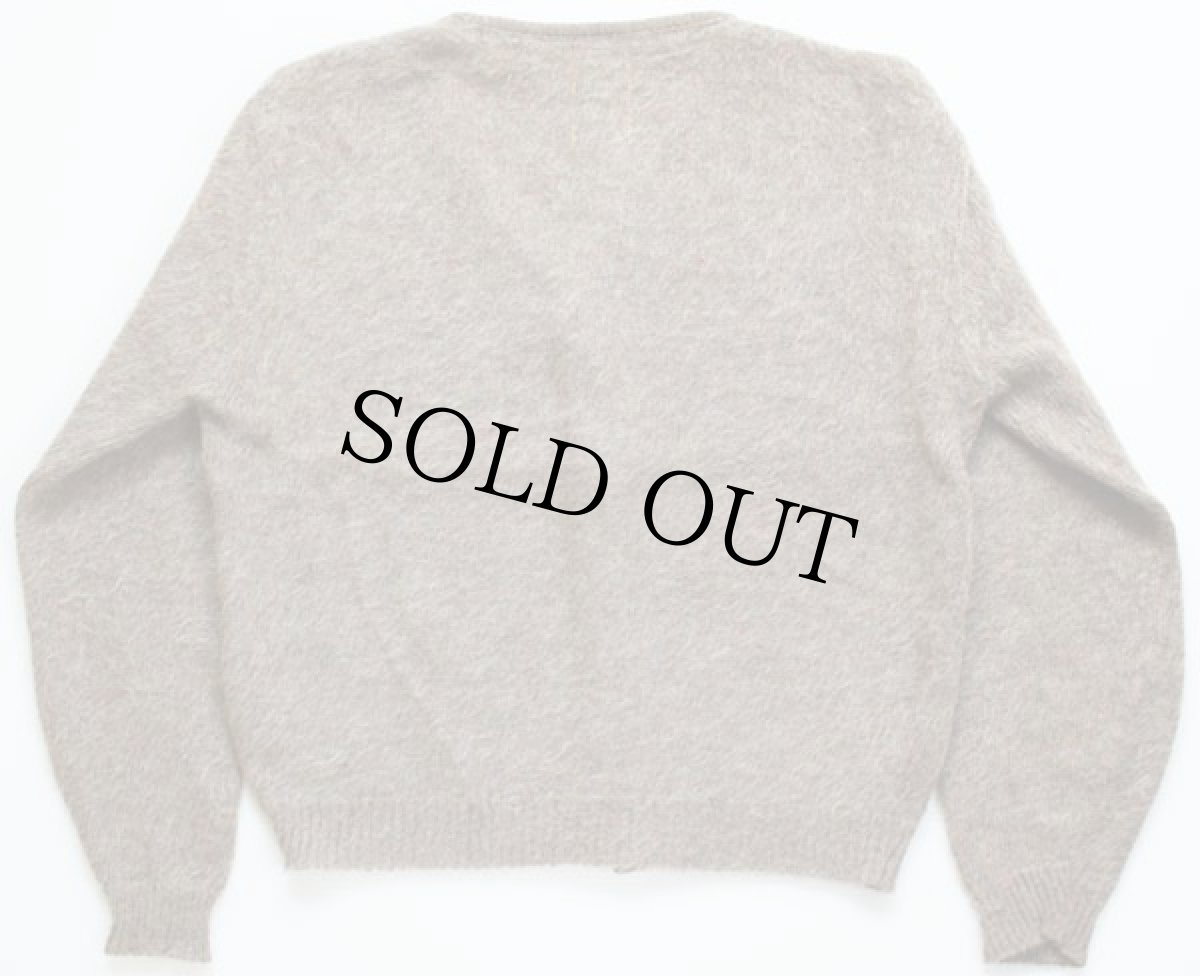 画像2: 60s Finecraft モヘヤ ニット カーディガン M (2)