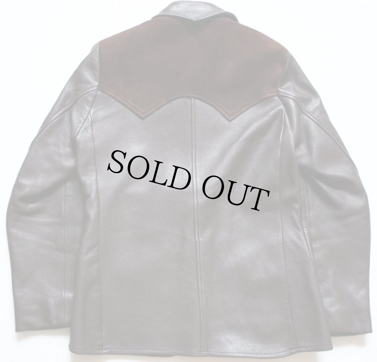 画像2: USA製 Deer Wear ヨーク切り替え ディアスキン レザージャケット (2)