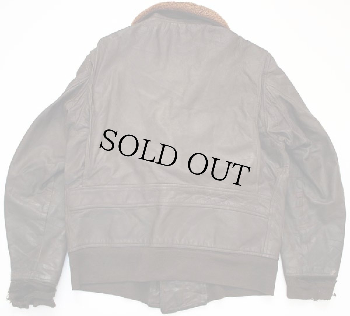 画像2: 60s 米軍 U.S.NAVY G-1 フライト レザージャケット 42 (2)