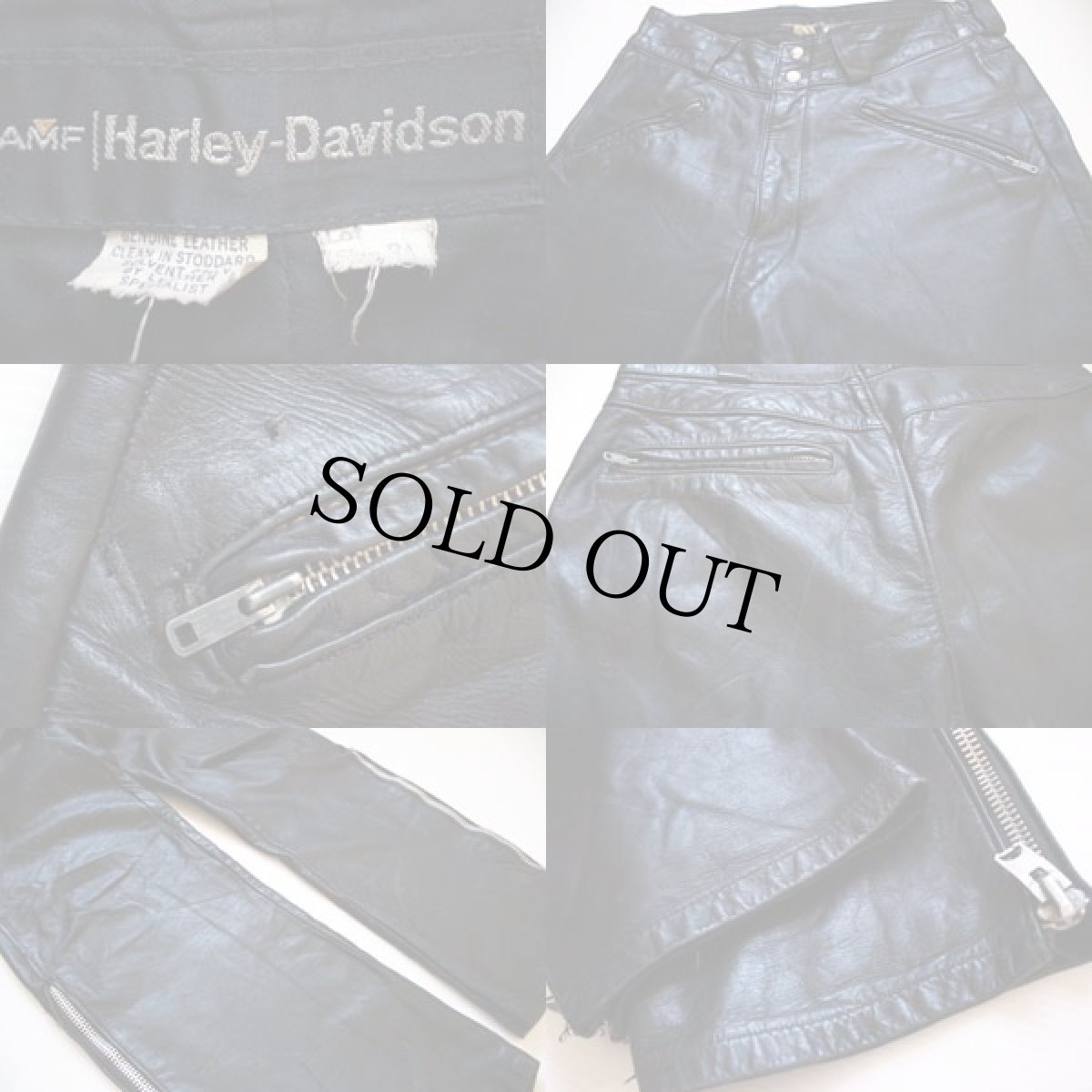 画像3: 70s AMF HARLEY-DAVIDSONハーレー ダビッドソン レザーパンツ 34 (3)