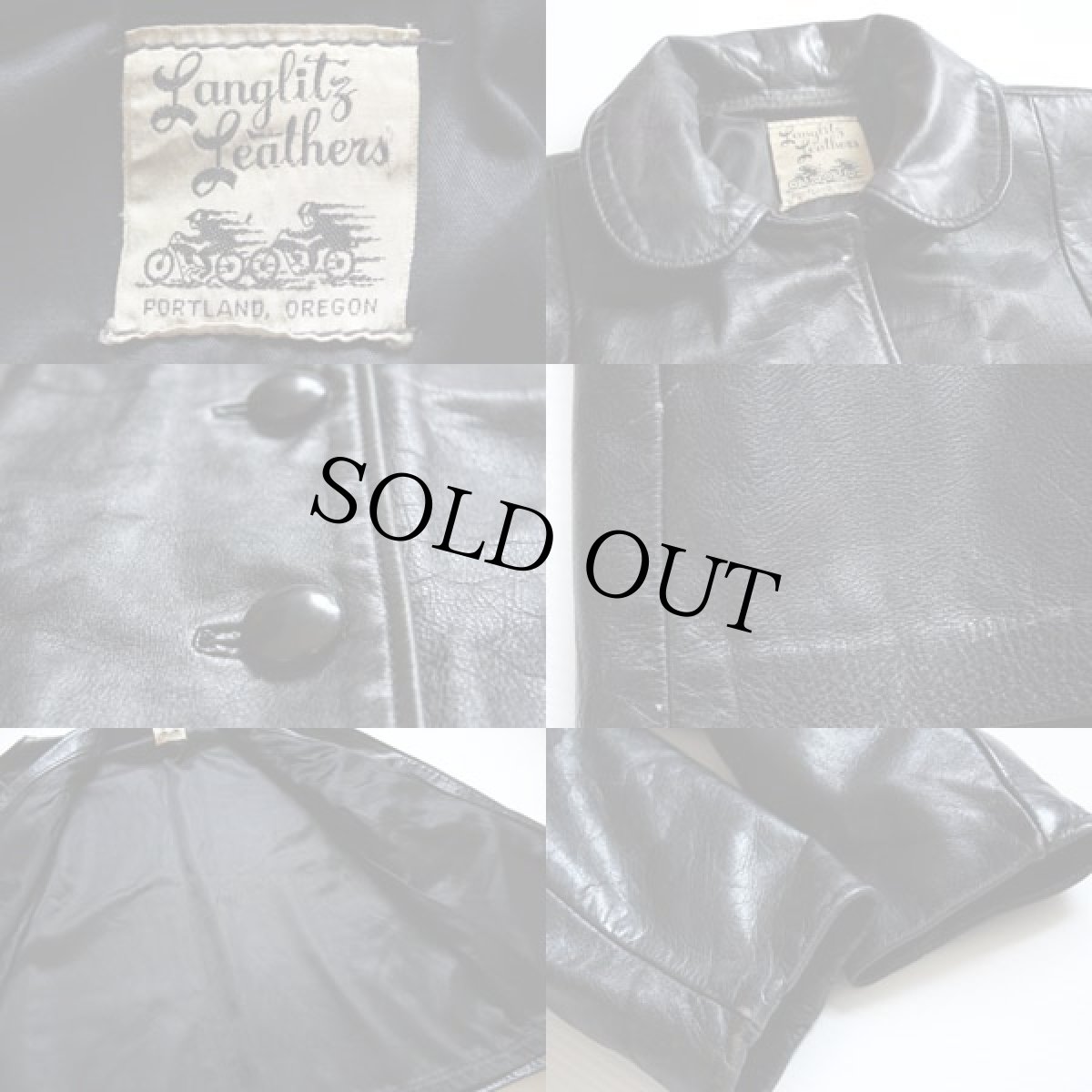 画像3: 60s Langlitz Leathersラングリッツレザー コート 黒 (3)