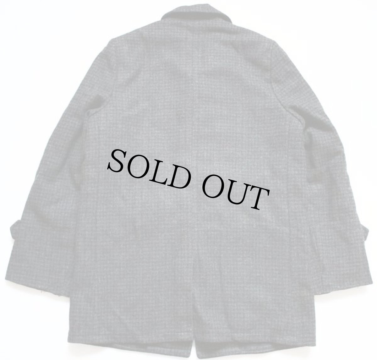 画像2: 50s Lakeland ツイード ウール ハ－フコート (2)