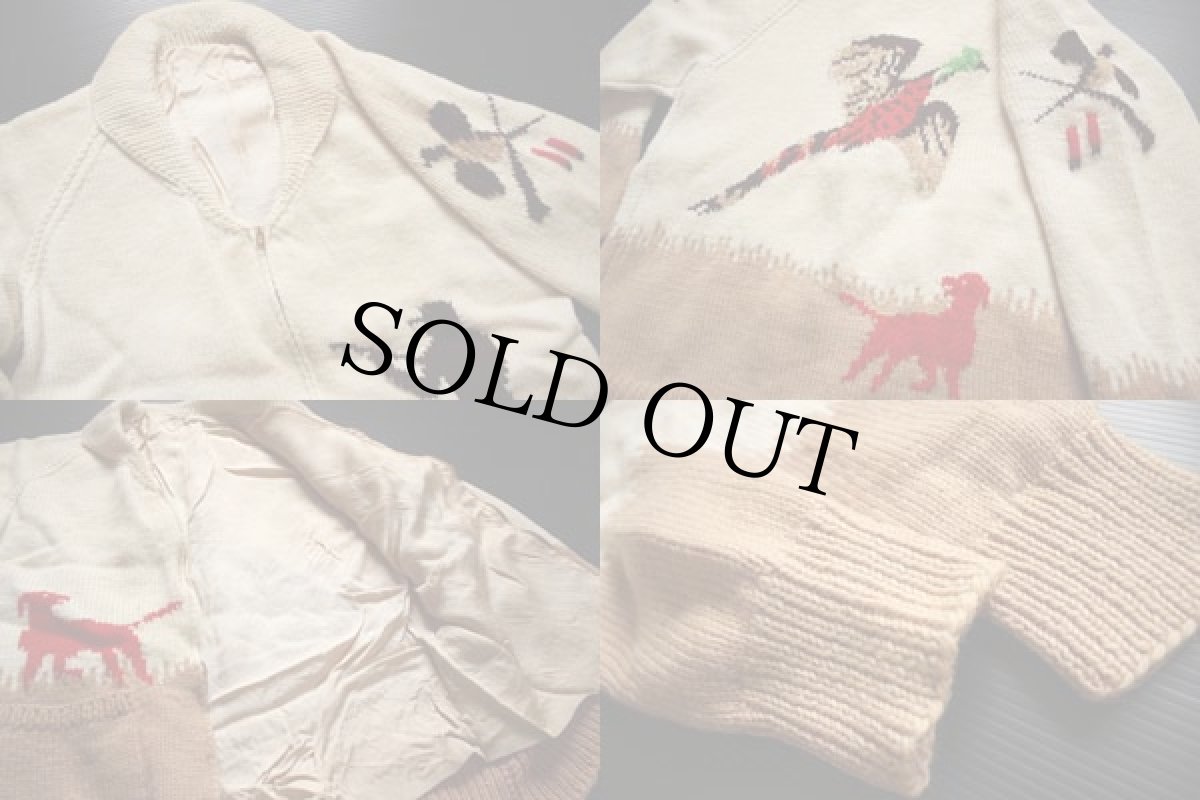 画像3: 60s ハンティング柄  ウール カウチンセーター (3)