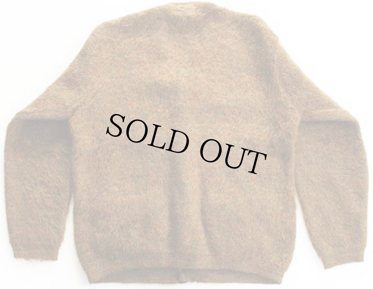 画像2: 60s Tiger-Shag モヘヤニット カーディガン S (2)