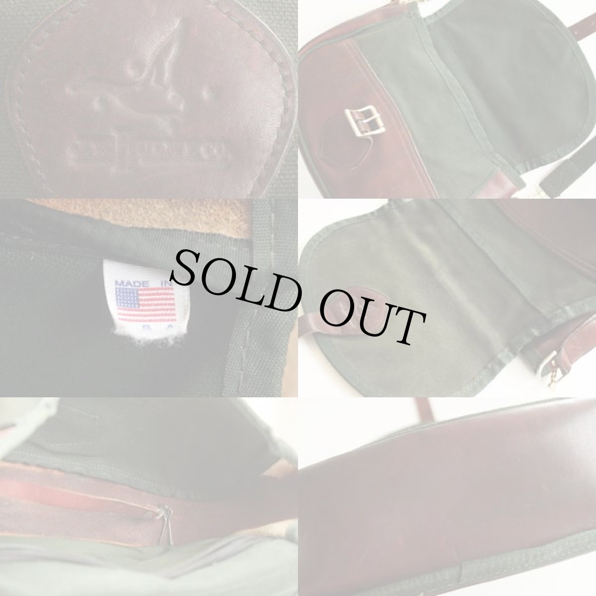 画像3: USA製 J.W.HULME キャンバス×レザー ショルダーバッグ (3)