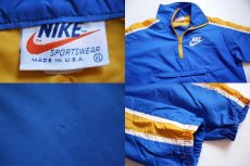 画像3: 70s USA製 NIKEナイキ ナイロンジャケット 青 YOUTH XL (3)