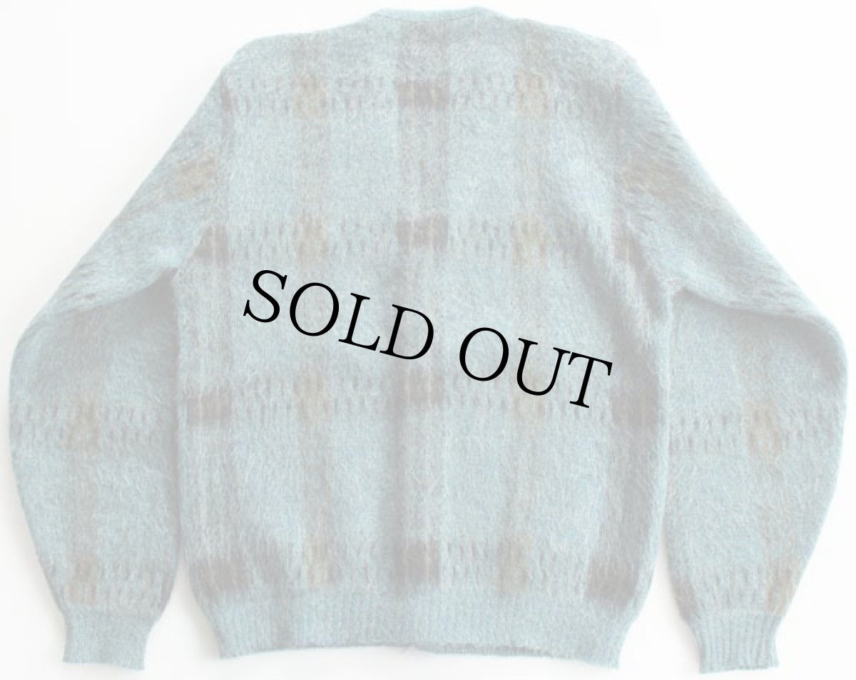 画像2: 60s USA製 CAMPUS モヘヤ ニットカーディガン M (2)