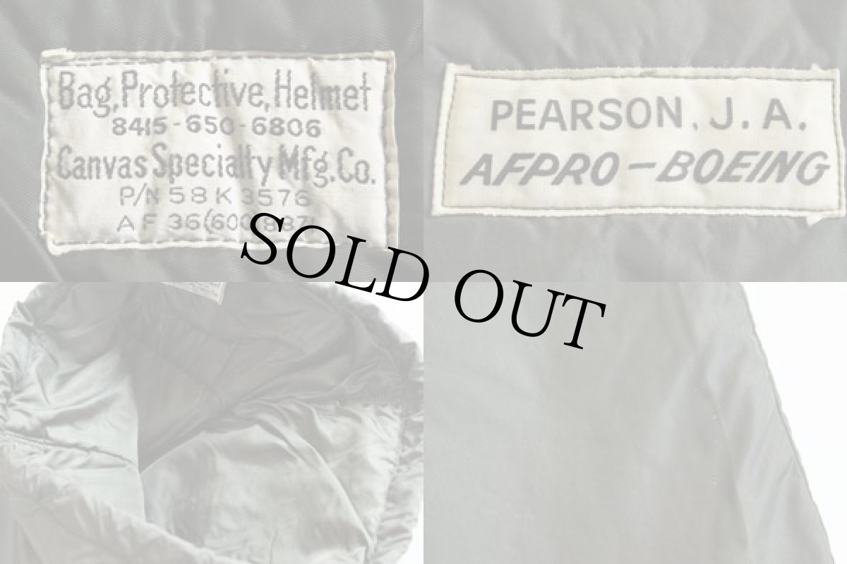 画像3: 50s 米軍 USAF ナイロン プロテクティブ ヘルメットバッグ (3)