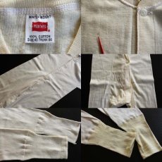 画像3: デッドストック★60s Hanes アンダー オールインワン ユニオンスーツ 40 (3)