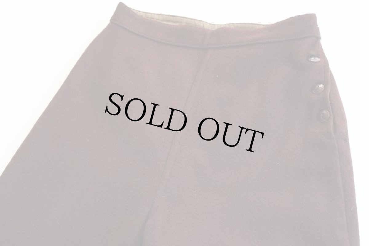 画像2: 30s UNKNOWN ウールパンツ 焦げ茶 (2)