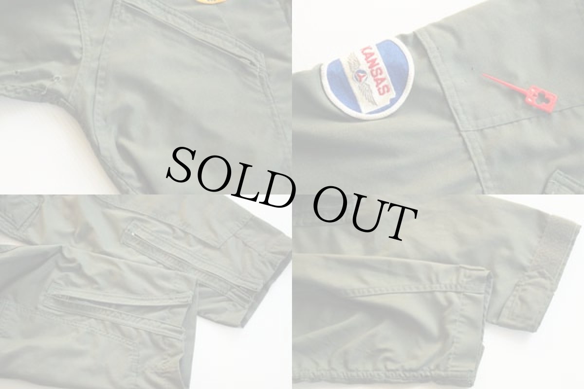 画像3: 80s 米軍 USAF CWU-27/P 83141A カバーオール フライトスーツ 42R★つなぎ (3)