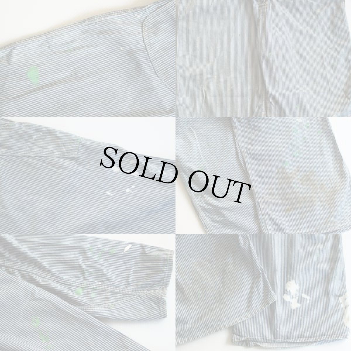 画像3: 50s Lee ロングL ヒッコリー オールインワン 42R★つなぎ (3)